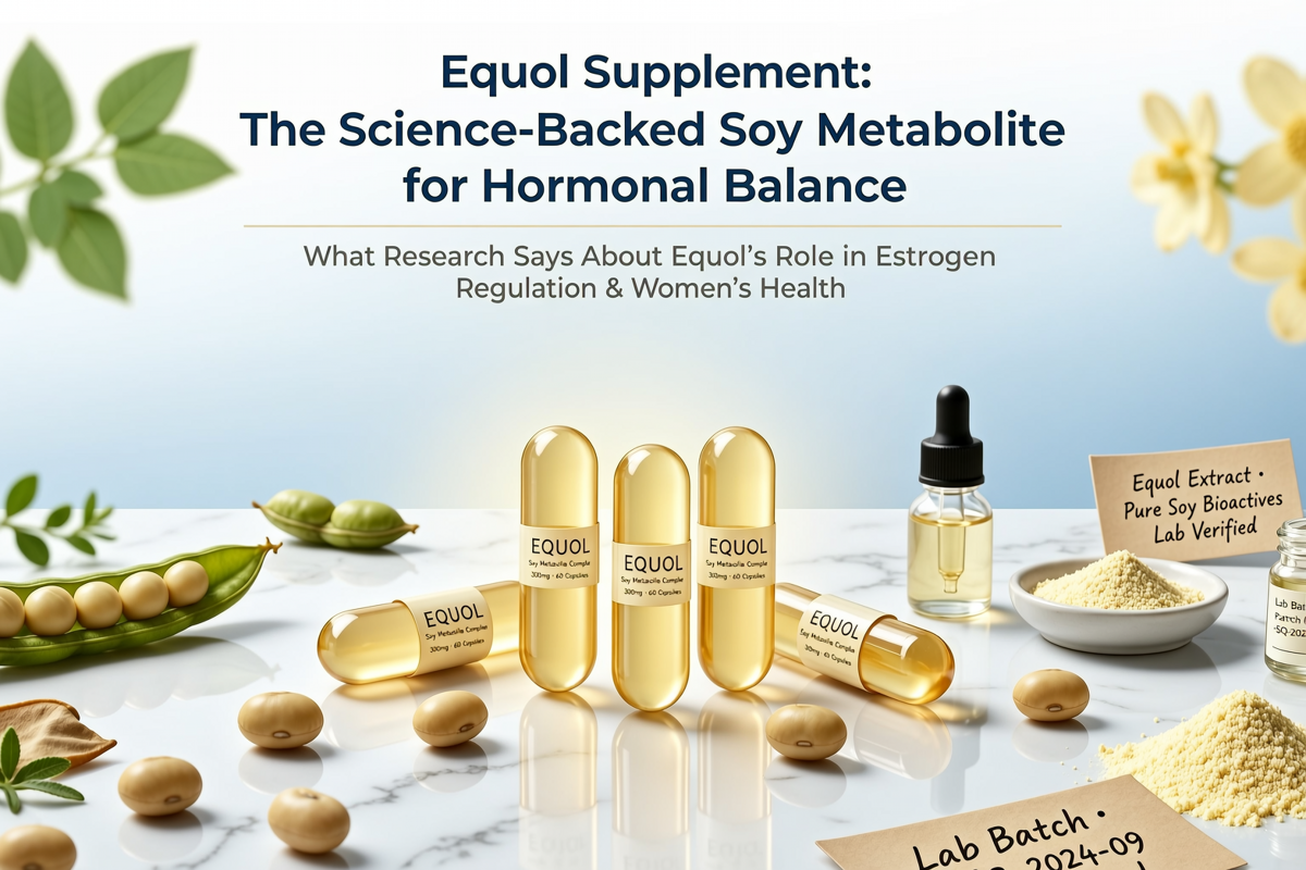 Equol Supplement: The Science-Backed Soy Metabolite for Hormonal Balan