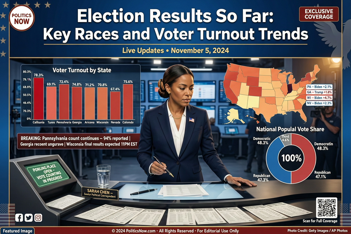 Election Results So Far: Key Races and Voter Turnout Trends