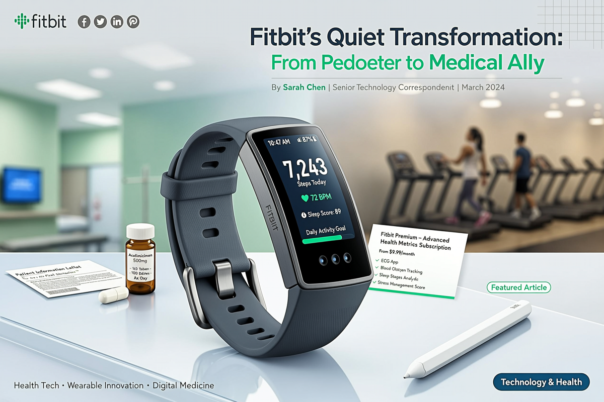 Fitbit's Quiet Transformation: From Pedometer to Medical Ally