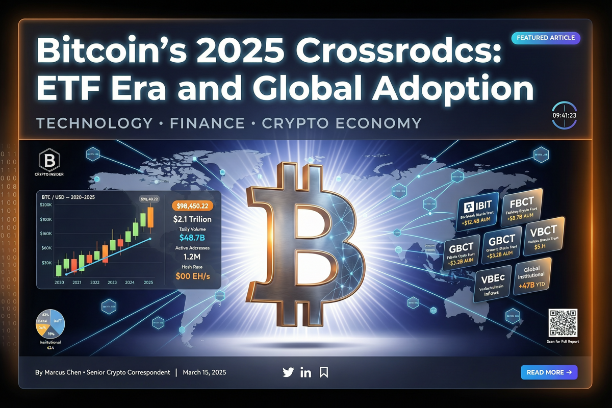 Bitcoin's 2025 Crossroads: ETF Era and Global Adoption