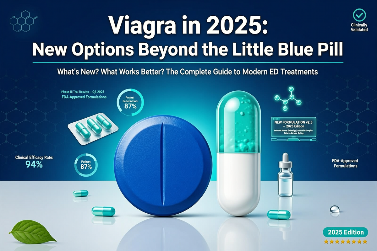 Viagra in 2025: New Options Beyond the Little Blue Pill